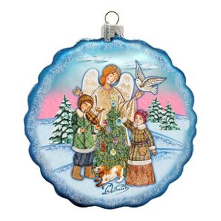 GLORIOUSGIFTS Christmas Glass Ornament GL1774713